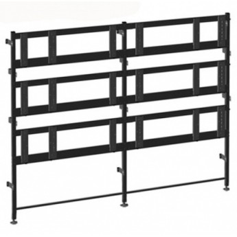 Модульный комплект креплений для видеостены напольного-стенового типа; конфигурация 3х3 дисплея; для дисплеев с диагональю 46, 47, 55, 60" и весом до 85 кг, цвет черный и белый ANTALL NS-3X3 Модульный комплект креплений для видеостены напольного-стенового типа; конфигурация 3х3 дисплея; для дисплеев с диагональю 46, 47, 55, 60" и весом до 85 кг, цвет черный и белый ANTALL NS-3X3