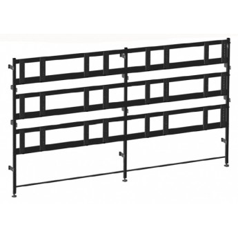 Модульный комплект креплений для видеостены напольного-стенового типа; конфигурация 3х4 дисплея; для дисплеев с диагональю 46, 47, 55, 60" и весом до 85 кг, цвет черный и белый ANTALL NS-3X4 Модульный комплект креплений для видеостены напольного-стенового типа; конфигурация 3х4 дисплея; для дисплеев с диагональю 46, 47, 55, 60" и весом до 85 кг, цвет черный и белый ANTALL NS-3X4