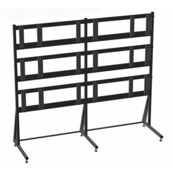 Модульный комплект креплений для видеостены напольного типа; конфигурация 3х3 дисплея; подходит для дисплеев с диагональю 46, 47, 55, 60" и весом до 85 кг, цвет черный и белый ANTALL P-100 Модульный комплект креплений для видеостены напольного типа; конфигурация 3х3 дисплея; подходит для дисплеев с диагональю 46, 47, 55, 60" и весом до 85 кг, цвет черный и белый ANTALL P-100